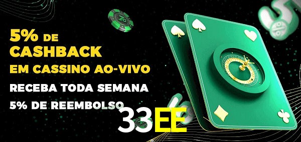 Promoções do cassino ao Vivo 33EE